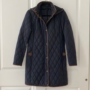 Navy Quilted Jacket